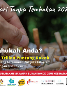 Hari Tanpa Tembakau: 4.5 Trilion Puntung Rokok